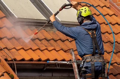 Démoussage et hydrofuge de toiture à Courlon